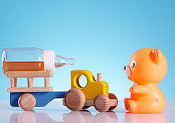 Dolls and soft toys