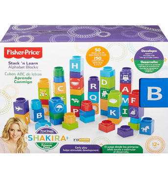 Fisher Price Shakira First Steps Collection Alphabet Blocks
