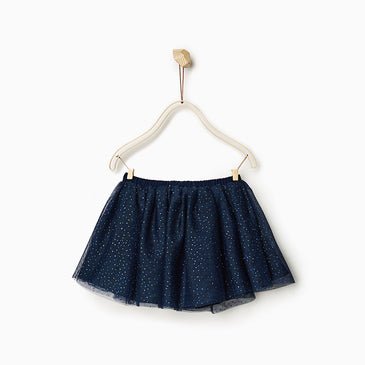 Shiny Polka Dot Tulle Skirt